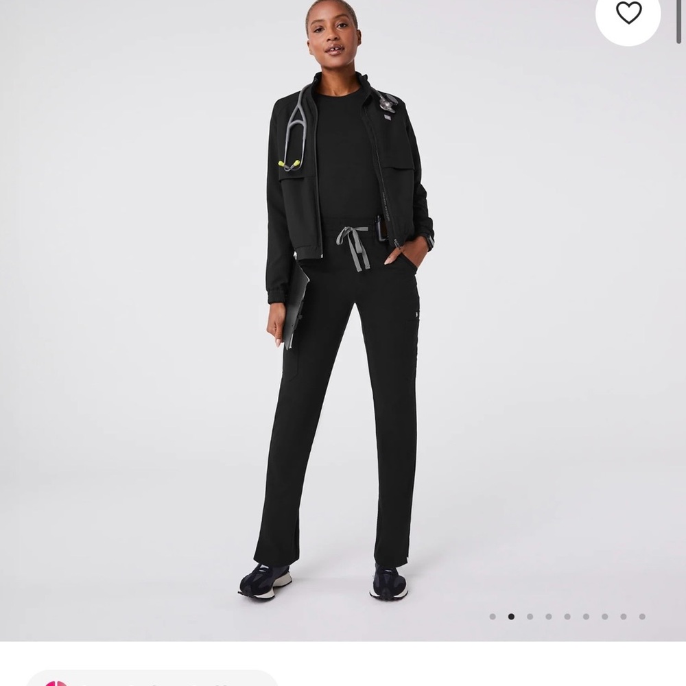 Figs Women's Black Straight Leg Pants